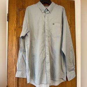 Cinch Men’s Green Micro-Stripe Button-Down Shirt Cowboy Rodeo Size XL